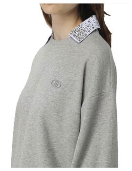 Sudadera Liu.Jo con cuello extraible con strass