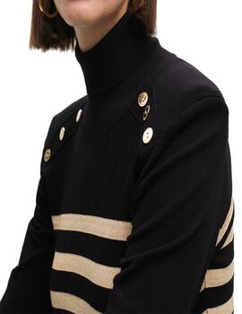 Jersey Lola Casademunt cuello alto rayas botones