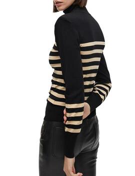 Jersey Lola Casademunt cuello alto rayas botones