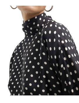 Blusa Lola Casademunt cuello perkins topos