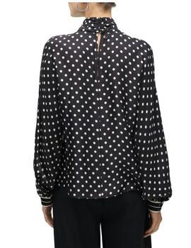 Blusa Lola Casademunt cuello perkins topos