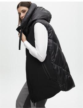 Chaleco Lola Casademunt plumas midi negro