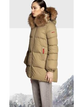 Parka Dichi Alaska verde con racoon