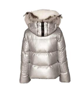 Parka Dichi Martina plata fox combinado