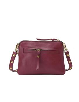 Bolso Mercules Bugsy piel burdeos