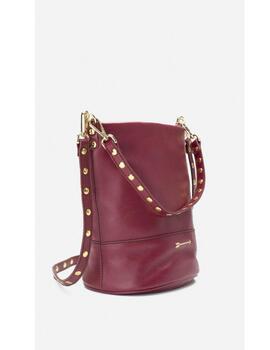 Bolso Mercules Perseo piel burdeos
