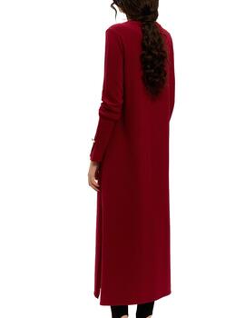 Vestido Montoto cuello redondo botones dorado