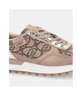Zapatilla Liu Jo Evelyn logo jacquard camel