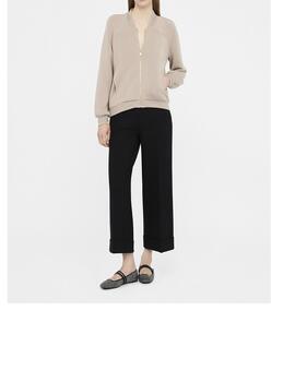 Chaqueta Liu.Jo con logos en cuello y puños beige