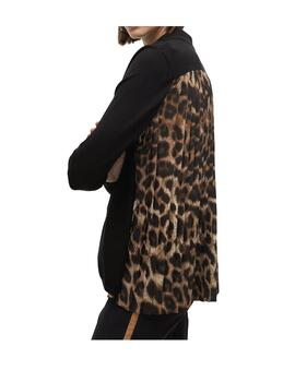 Jersey Lola Casademunt plisado animal print