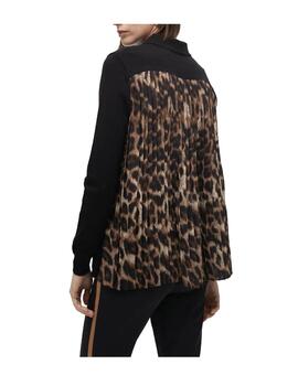 Jersey Lola Casademunt plisado animal print