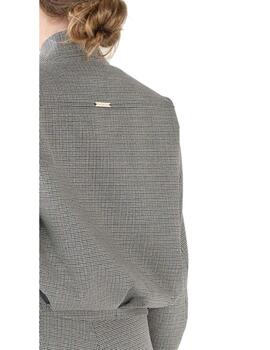 Bomber Cristina Barros pata de gallo con lurex