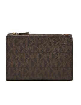 Billetero Michael Kors Bryant  logos marrón