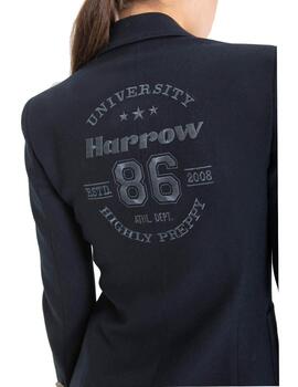 Chaqueta Highly Preppy college con escudo azul