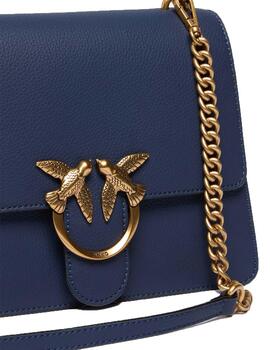 Bolso Pinko Love one top handle grande azul