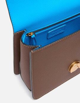 Bolso Pinko Love One Top Handele Mini marrón