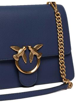 Bolso Pinko Love One Top Handle mini azul