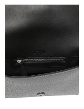 Bolso Pinko Love One mini slouchy piel plata