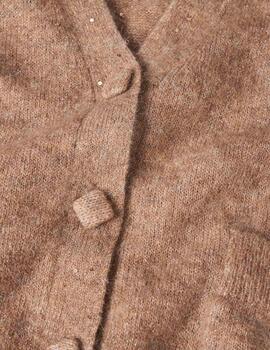 Chaqueta Lion Of Porches microlentejuela beige