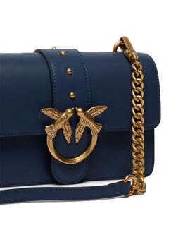 Bolso Pinko Love one mini piel azul