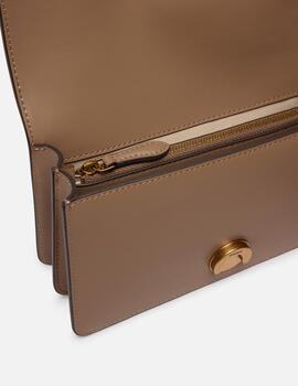 Bolso Pinko Love one miniPiel marrón