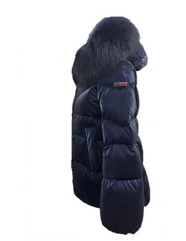 Parka Dichi Randy azul marino con pelo fox
