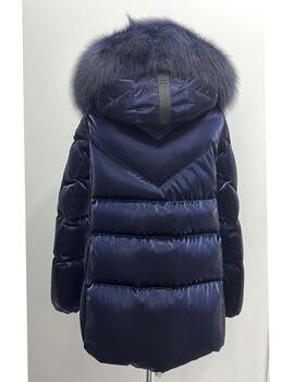 Parka Dichi Randy azul marino con pelo fox