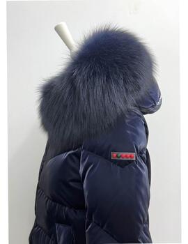 Parka Dichi Randy azul marino con pelo fox