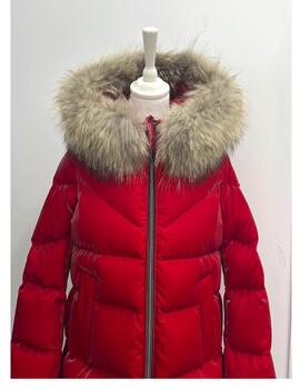 Parka Dichi Alita roja con racoon