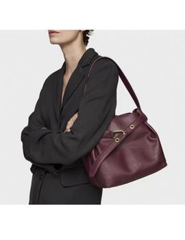 Bolso Tous saca mediana Hold piel burdeos