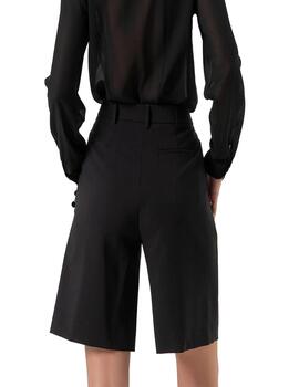 Bermuda Fracomina negra apliques lentejuelas