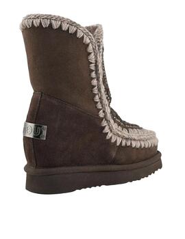Bota Mou Eskimo Inner Wedge strass marrón