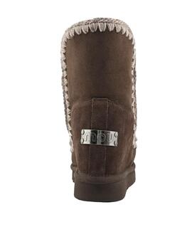 Bota Mou Eskimo Inner Wedge strass marrón