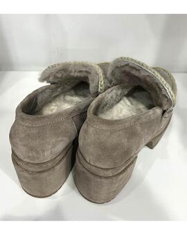 Mocasín Mou plataforma loafer topo