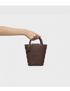 Mini cesta Tous Back to basics marrón
