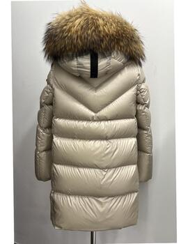 Parka Dichi Alita beige pelo racoon natural