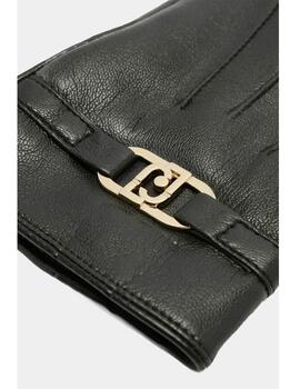 Guantes  Liu Jo tejido efecto revestido negro