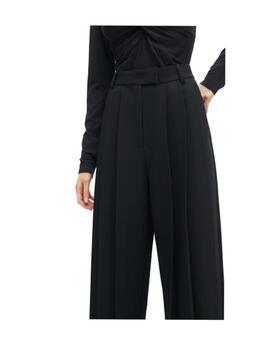 Pantalón Laola Casademunt wideleg tablas negro