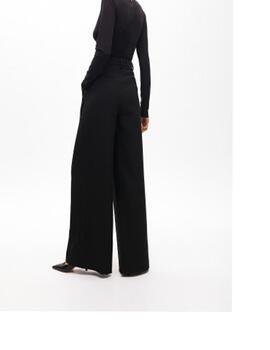 Pantalón Laola Casademunt wideleg tablas negro
