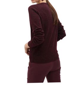 Jersey Lola Casademunt con lurex burdeos