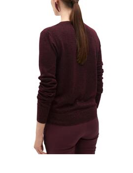Jersey Lola Casademunt con lurex burdeos