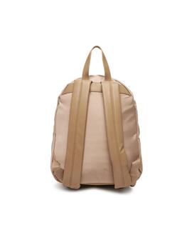 Mochila Liu.jo con logo en lona beige
