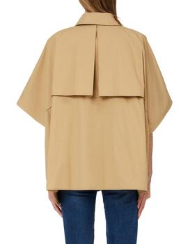 Trench Liu Jo  poncho apliques cuello camel