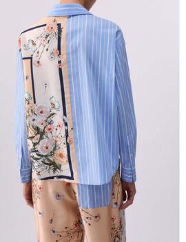 Camisa Liu Jo estampada floral y rayas