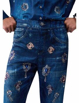 Pantalón Liu Jo trampantojo digital joyas