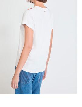 Camiseta Lola Casademunt tucan con joyas blanco