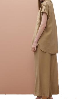 Camisa Lola Casademunt larga manga caida camel