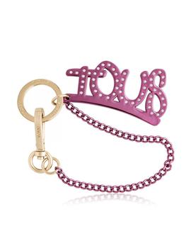 LLAVERO TOUS TAG CHAIN FUCSIA