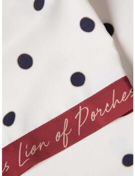 Blusa Lion Of Porches lunares con logo