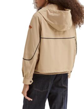 Gabardina Lion Of Porches corta beige